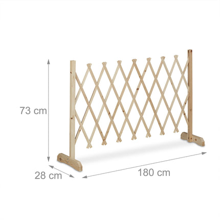 Retractable wooden trellis