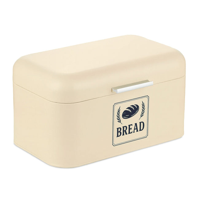 Retro Metal Bread Box with Lid – Keeps Bread Fresh