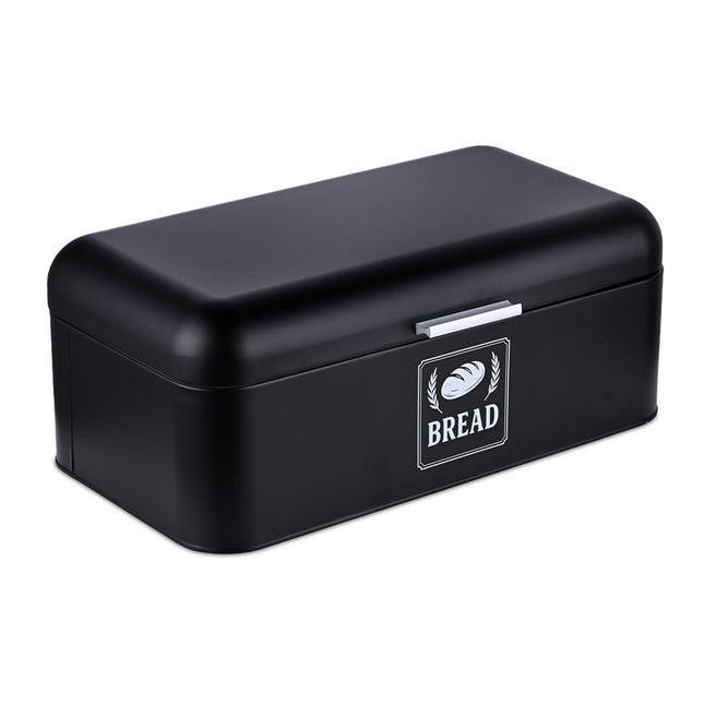 Retro Metal Bread Box with Lid and Handle