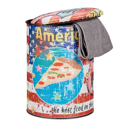 Retro storage pallet with motif