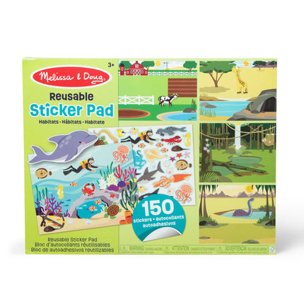 Reusable Sticker Pad for Habitats, 100+ Stickers Included