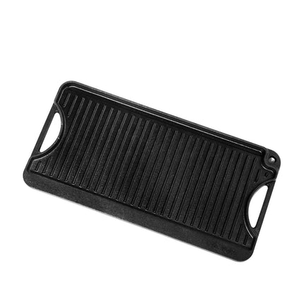 Reversible Cast Iron Grill Griddle, 20x10 in