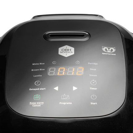 Rice Cooker 2L, 6 Programs, Steamer Basket, Keep Warm