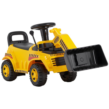 Ride-On Excavator Toddler Car, Music, 25 kg, Storage