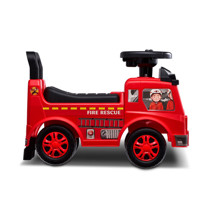 Ride-On Push Car for Toddlers, Music Wheel, Storage, Red
