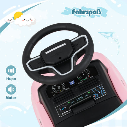 Ride-On Toy Car with Storage, Pink, Safe & Fun for Kids