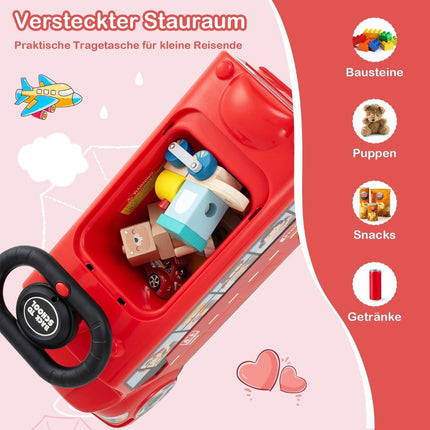 Ride-on car with music & storage space & tip protection ride-on vehicle ride-on car ride-on bus