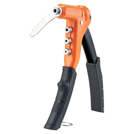 Rivet Nut Tool Kit, One-Handed, 8 Mandrels, Step Bit, Case