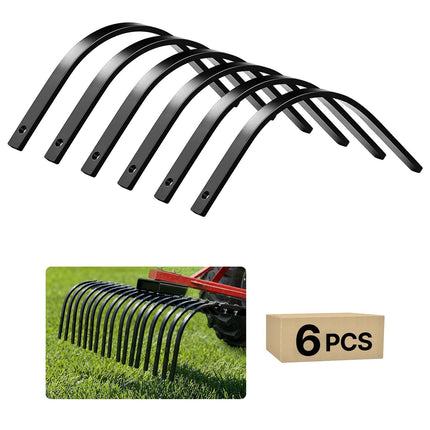 Rock Rake Replacement Tines, 6-Pack Bolt-Mount Steel