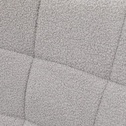 Light gray Berber fleece armchair, 120 kg capacity