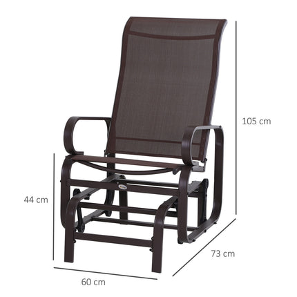 Garden rocking chair in metal - Relaxing outdoor furniture