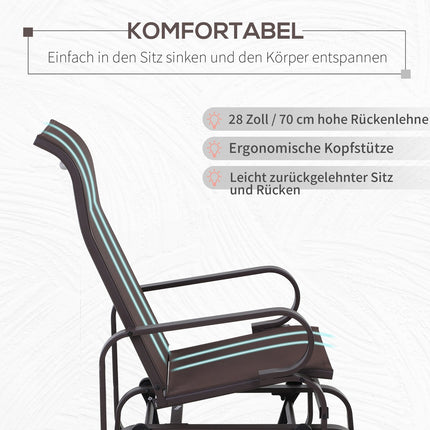 Garden rocking chair in metal - Relaxing outdoor furniture