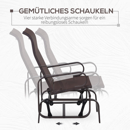 Garden rocking chair in metal - Relaxing outdoor furniture