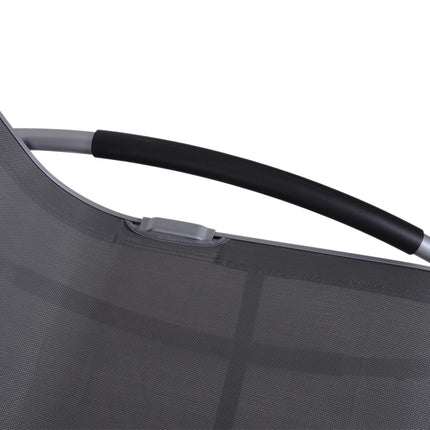 Garden Swing Lounger with cushion, weatherproof aluminium