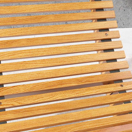 Ergonomic rocking chair in wood, teak, capacity 120 kg