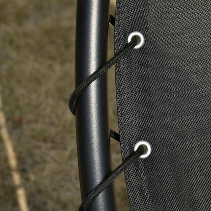 Rocking chair with roof for garden or office, dark grey