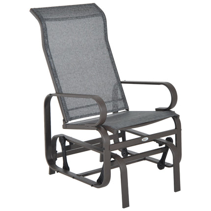 Outdoor garden rocking chair - metal, relaxing, 60x75x104cm