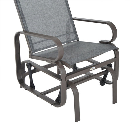 Outdoor garden rocking chair - metal, relaxing, 60x75x104cm