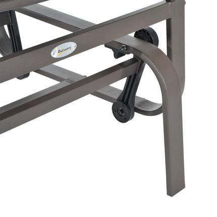 Outdoor garden rocking chair - metal, relaxing, 60x75x104cm