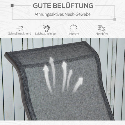 Outdoor garden rocking chair - metal, relaxing, 60x75x104cm