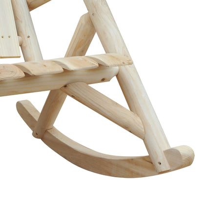 Garden rocking chair – Relaxing natural spruce wood