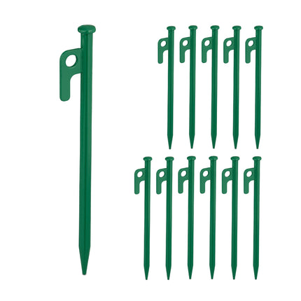 Rock pins green set of 12