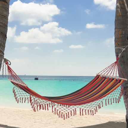 Weather Resistant UV Resistant Cotton Polyester Hammock, 2x1M, 150kg Capacity
