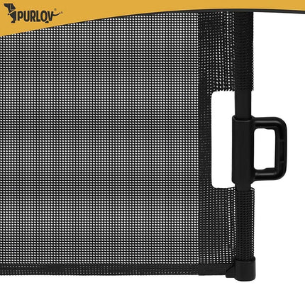 Roll-Up Pet Safety Gate Up to 157 cm for Doors and Stairs, Black