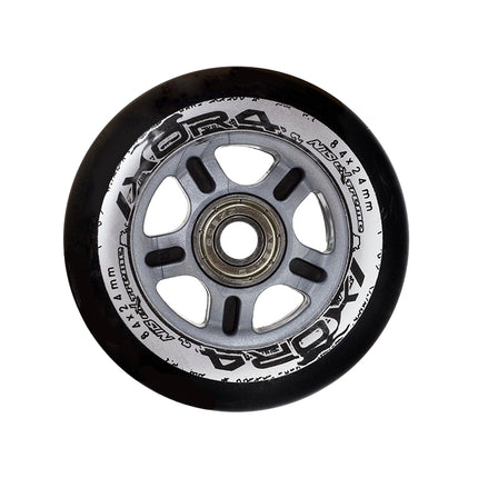 Roller Skate Wheels 84x24 82A, 4-Pack + ABEC-9 Bearings