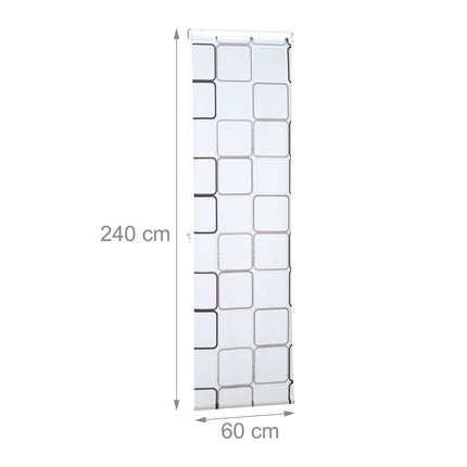 Roller blind for shower SQUARE