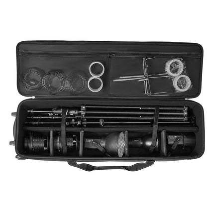 Rolling Camera Equipment Trolley Case, 118x37x30 cm