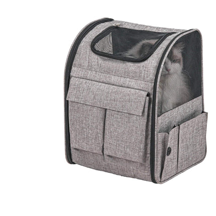 Rolling Cat Carrier With Wheels, Telescopic Handle, 18 lb