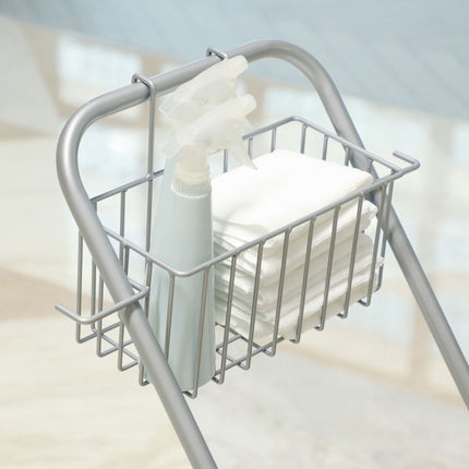 Rolling Cleaning Bucket, 26L, Plastic, Metal Handle