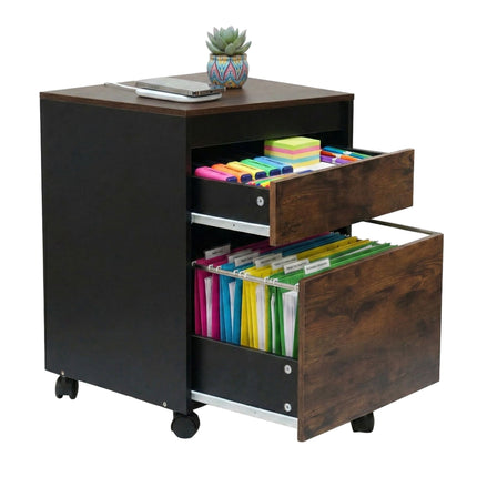 Rolling Filing Cabinet with Hanging File Drawer
