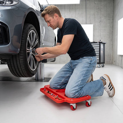Rolling Knee Creeper with Swivel Casters and Tool Trays