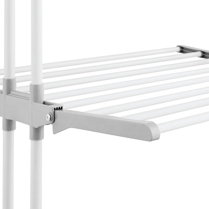 Rolling Laundry Drying Rack with Foldable Wings