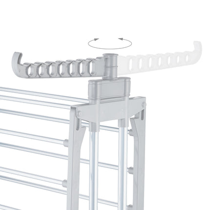 Rolling Laundry Drying Rack with Foldable Wings