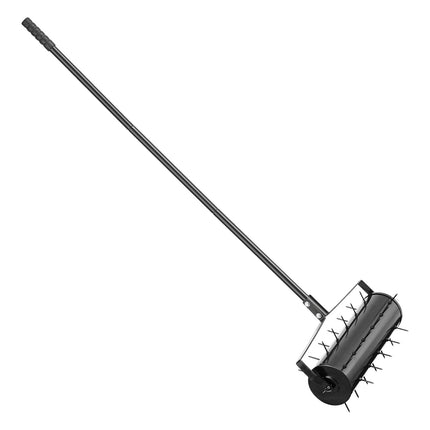 Rolling Lawn Aerator 21-Inch, 33 Iron Spikes, Detachable Handle