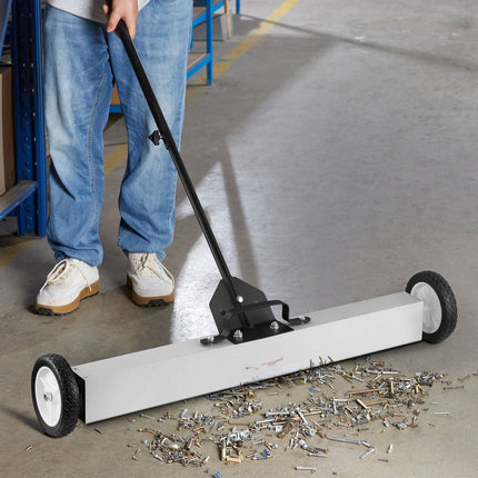 Rolling Magnetic Sweeper, 24-Inch, Wheels, Telescoping Handle