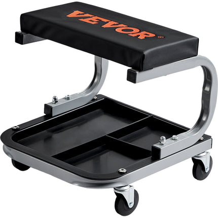 Rolling Mechanic Creeper Seat, 250 lb, Tool Tray