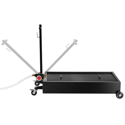 Rolling Oil Drain Pan 20 Gallon with Electric Pump, Hose