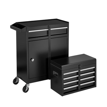 Rolling Tool Chest, 2-in-1 Detachable Top, 5 Drawers