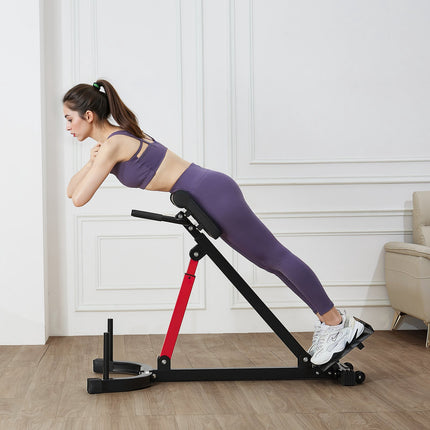 Roman Chair Hyperextension Bench, Adjustable 350 lb