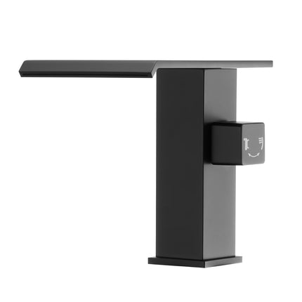 Roman Tub Faucet, Waterfall, Handheld Shower, Matte Black