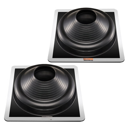 Roof Pipe Flashing Boots, 2-Pack EPDM, 6-3/4–14 In