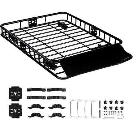 Roof Rack Cargo Basket, 46 x 36 in, 200 lb Capacity
