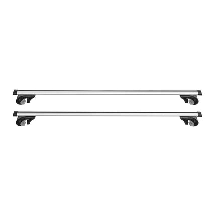 Roof Rack Cross Bars for Raised Rails, Lockable 90 kg