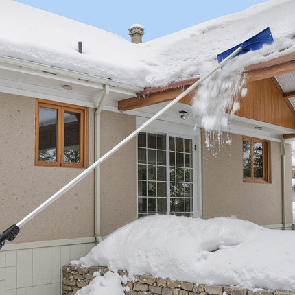 Roof Snow Rake, 24 In PP Blade, 1.18–5.55 m, Wheels