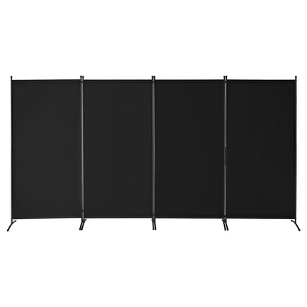 Room Divider, 4-Panel Folding Privacy Screen, Black