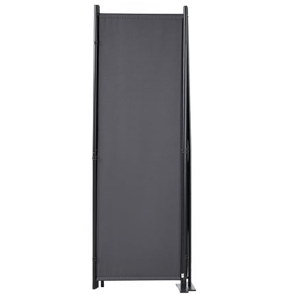Room Divider, 4-Panel Folding Privacy Screen, Dark Gray